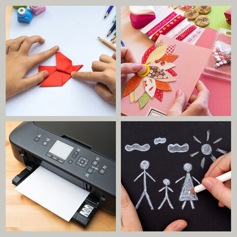 Merkloos Hobby Paper | 100 Sheets Black | Drawing Paper | 19 x 14 cm | Scrapbook Paper | Perfect for Card Making, Origami, Scrapbooking Merkloos Hobby Paper | 100 Sheets Black | Drawing Paper | 19 x 14 cm | Scrapbook Paper | Perfect for Card Making, Origami, Scrapbooking