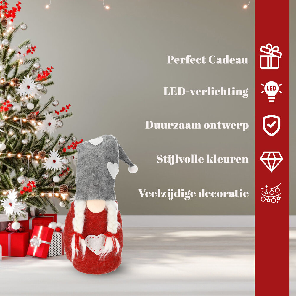 Discountershop Scandinavian Christmas Gnome - Height 71 cm - Suitable for Christmas & Sinterklaas - Indoor Christmas Decoration Discountershop Scandinavian Christmas Gnome - Height 71 cm - Suitable for Christmas & Sinterklaas - Indoor Christmas Decoration