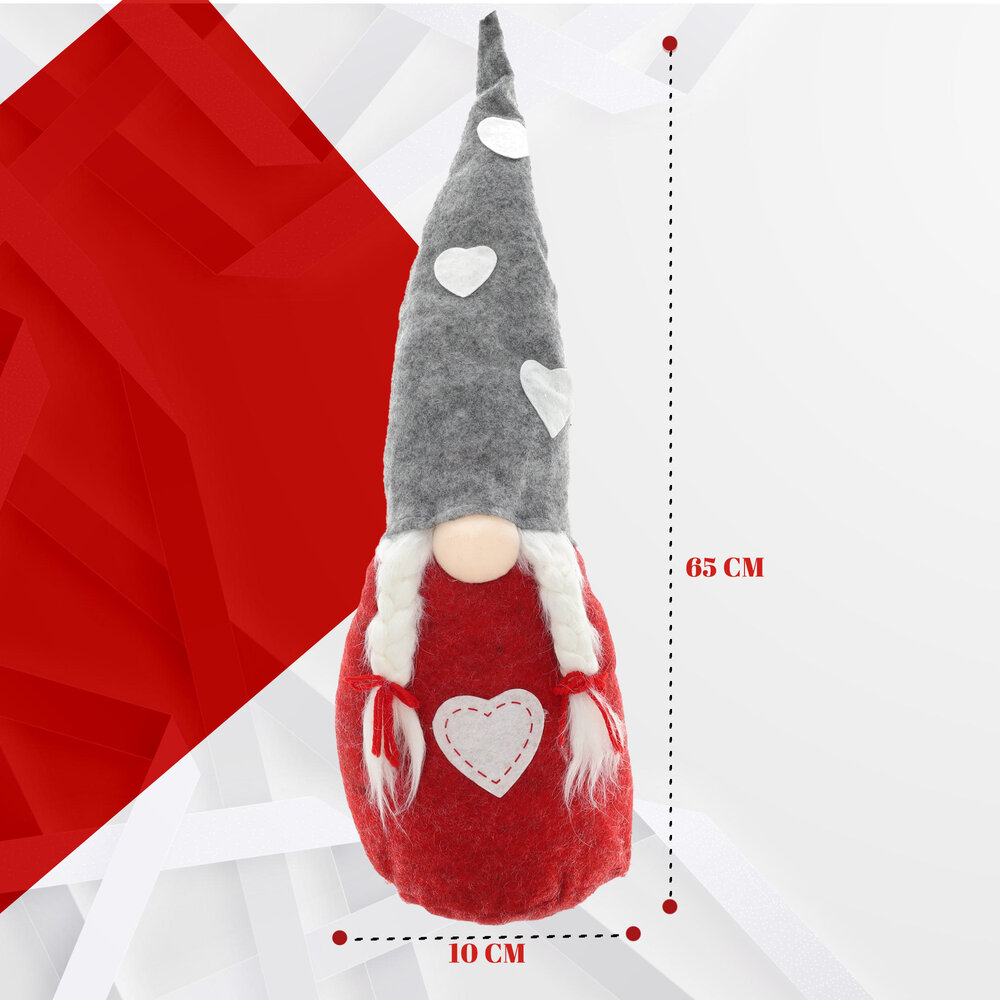 Discountershop Scandinavian Christmas Gnome - Height 71 cm - Suitable for Christmas & Sinterklaas - Indoor Christmas Decoration Discountershop Scandinavian Christmas Gnome - Height 71 cm - Suitable for Christmas & Sinterklaas - Indoor Christmas Decoration
