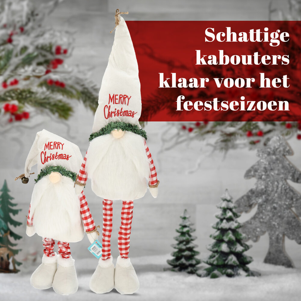 Discountershop Scandinavian Christmas Gnome - Christmas Decoration Adjustable 68-98 cm - Plush Gnome Doll Discountershop Scandinavian Christmas Gnome - Christmas Decoration Adjustable 68-98 cm - Plush Gnome Doll