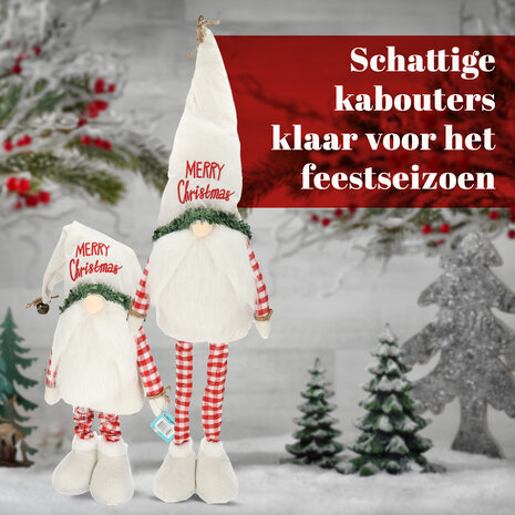 Discountershop Scandinavian Christmas Gnome - Christmas Decoration Adjustable 68-98 cm - Plush Gnome Doll Discountershop Scandinavian Christmas Gnome - Christmas Decoration Adjustable 68-98 cm - Plush Gnome Doll