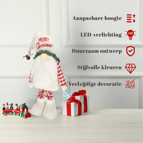 Discountershop Scandinavische Kerstkabouters - Kerstdecoratie Verstelbaar 68-98 cm - Pluche Kerstpop Discountershop Scandinavische Kerstkabouters - Kerstdecoratie Verstelbaar 68-98 cm - Pluche Kerstpop