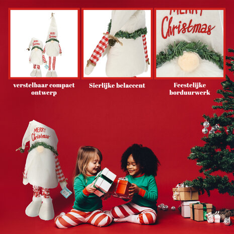 Discountershop Scandinavische Kerstkabouters - Kerstdecoratie Verstelbaar 68-98 cm - Pluche Kerstpop Discountershop Scandinavische Kerstkabouters - Kerstdecoratie Verstelbaar 68-98 cm - Pluche Kerstpop