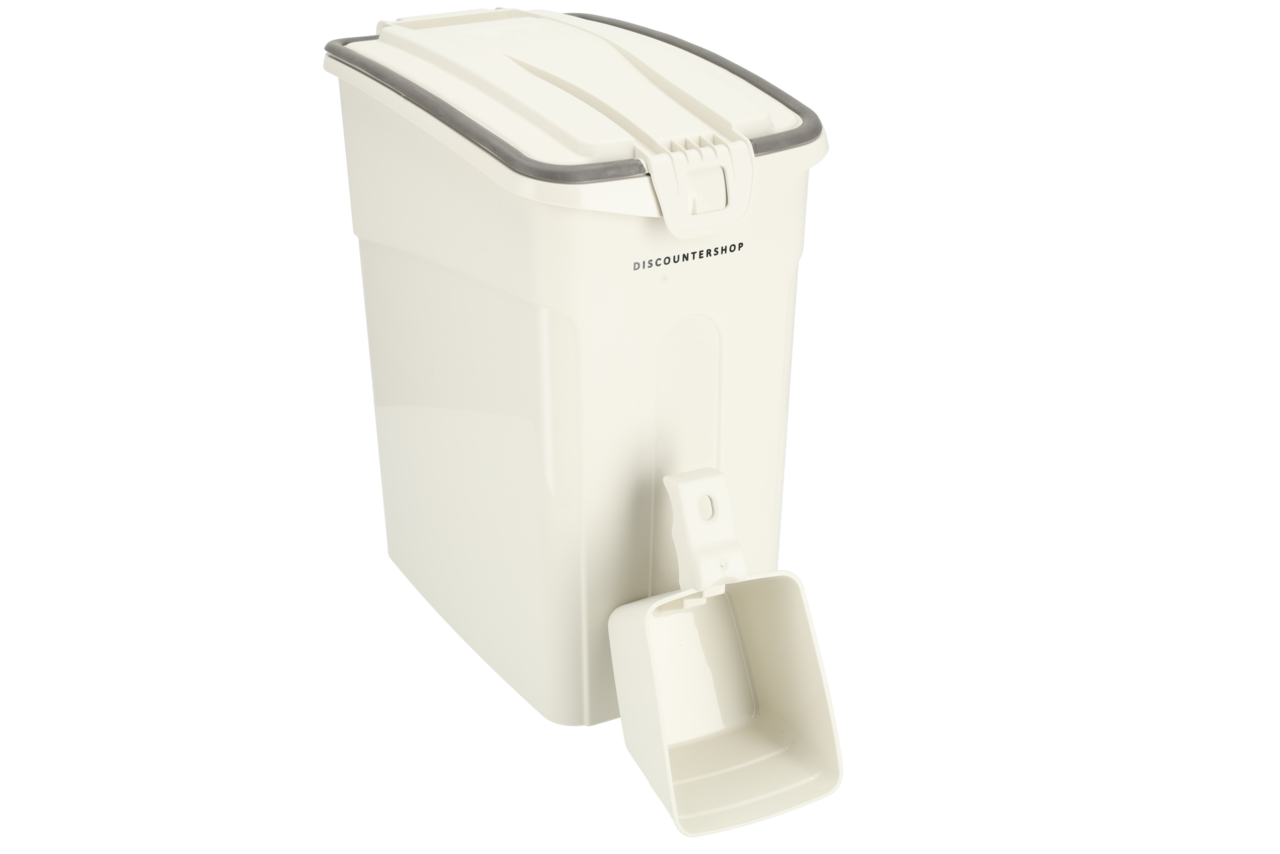 Discountershop Voedselcontainer Hond & Kat 16L – Luchtdichte Voercontainer met Schep & Handvat – BPA-vrij & Hygiënisch Discountershop Voedselcontainer Hond & Kat 16L – Luchtdichte Voercontainer met Schep & Handvat – BPA-vrij & Hygiënisch