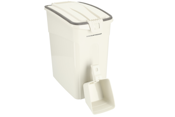 Discountershop Pet Food Container Dog & Cat 16L – Airtight Food Storage Bin with Scoop & Handle – BPA-Free & Hygienic Discountershop Pet Food Container Dog & Cat 16L – Airtight Food Storage Bin with Scoop & Handle – BPA-Free & Hygienic