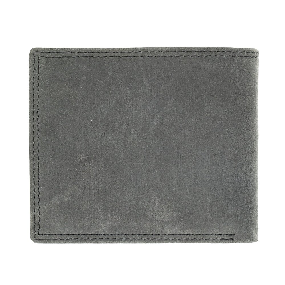 Merkloos "Buffalo Leather Wallet Anthracite - RFID Blocking - 7 Card Slots - Double Stitching - Spacious Coin Pocket - Compact and Durable 9.5x11cm black Merkloos "Buffalo Leather Wallet Anthracite - RFID Blocking - 7 Card Slots - Double Stitching - Spacious Coin Pocket - Compact and Durable 9.5x11cm black