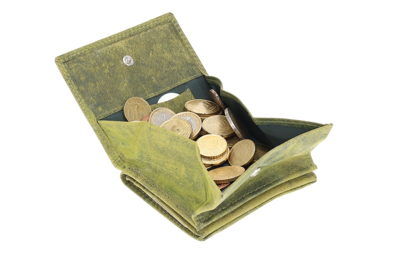 4 East Mens Leather Wallet | Genuine Hunter Leather RFID Blocking Unisex Wallet with Coin Compartment and Card Slots | 9.5 x 7.5 x 2 cm - Olive Color 4 East Mens Leather Wallet | Genuine Hunter Leather RFID Blocking Unisex Wallet with Coin Compartment and Card Slots | 9.5 x 7.5 x 2 cm - Olive Color