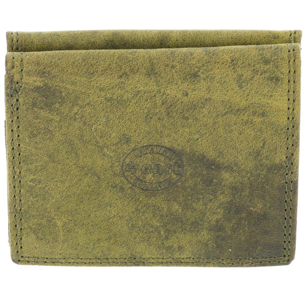 4 East Stijlvolle Olive Leren Portemonnee met Rits - 4 east - Dames Geldbeurs - 1x muntvak binnen - 2vakken - 6x creditcards vakken 4 East Stijlvolle Olive Leren Portemonnee met Rits - 4 east - Dames Geldbeurs - 1x muntvak binnen - 2vakken - 6x creditcards vakken