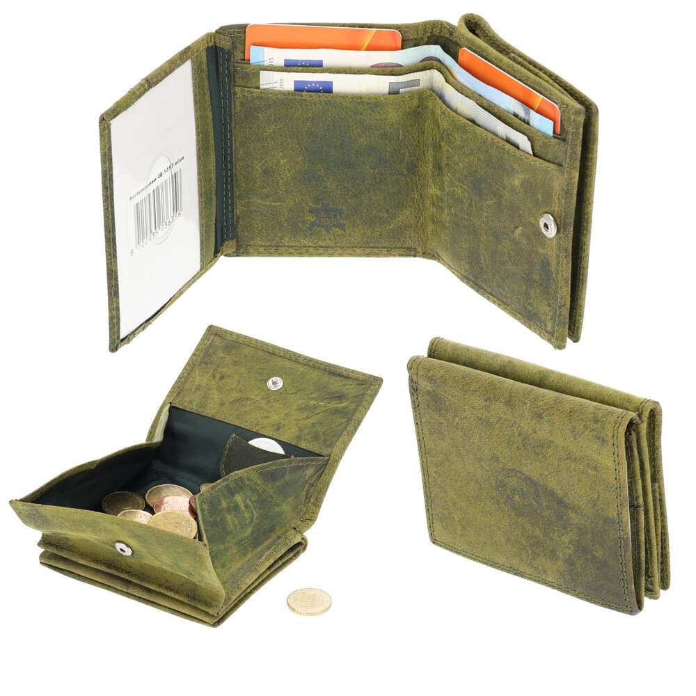 4 East Stijlvolle Olive Leren Portemonnee met Rits - 4 east - Dames Geldbeurs - 1x muntvak binnen - 2vakken - 6x creditcards vakken 4 East Stijlvolle Olive Leren Portemonnee met Rits - 4 east - Dames Geldbeurs - 1x muntvak binnen - 2vakken - 6x creditcards vakken