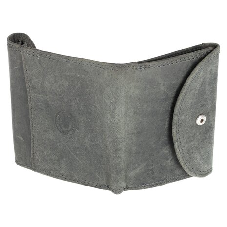4 East Leather Mini Wallet with RFID | Unisex Small Purse for Men & Women, with 4 Card Slots, Coin Pocket, & Bill Compartment | Perfect Christmas Gift in Grey - 10.5x8.5x2.5 cm 4 East Leather Mini Wallet with RFID | Unisex Small Purse for Men & Women, with 4 Card Slots, Coin Pocket, & Bill Compartment | Perfect Christmas Gift in Grey - 10.5x8.5x2.5 cm
