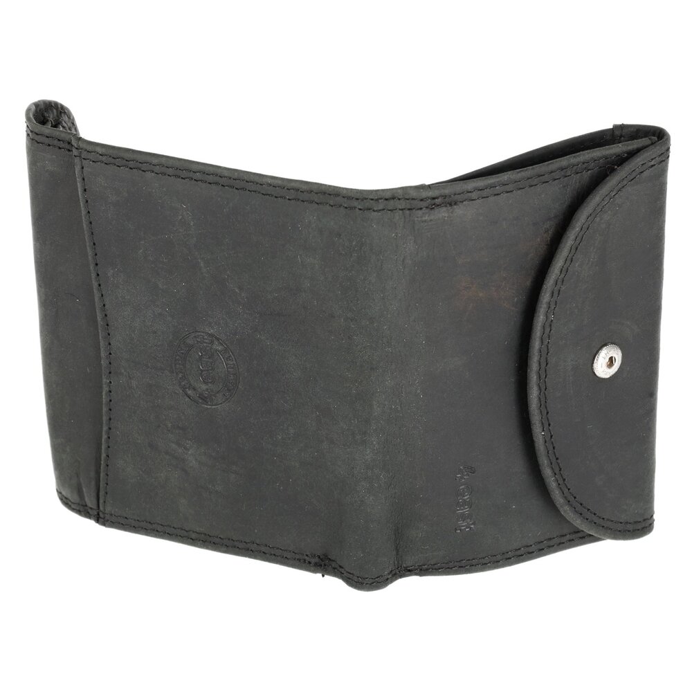 4 East Mini Wallet Leather with RFID | Portable Unisex Small Purse for Men & Women | 4 Card Slots, Coin Pocket, & 2 Bill Compartment | Black - 10.5x8.5x2.5 cm 4 East Mini Wallet Leather with RFID | Portable Unisex Small Purse for Men & Women | 4 Card Slots, Coin Pocket, & 2 Bill Compartment | Black - 10.5x8.5x2.5 cm