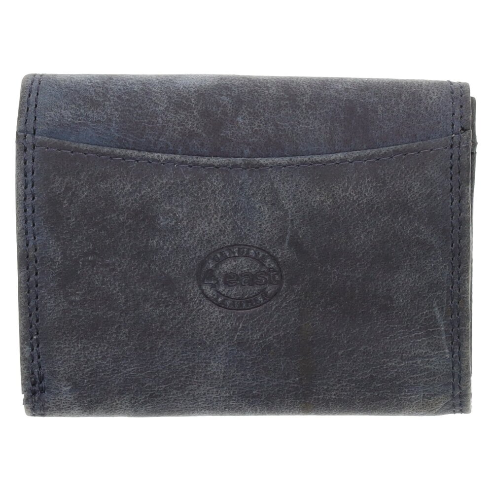 4 East Small Wallet with RFID | Portable Navy Leather Wallet for Men & Women | 4 Card Slots, Coin Pocket, & 2 Bill Compartment | 10.5x8.5x2.5 cm 4 East Small Wallet with RFID | Portable Navy Leather Wallet for Men & Women | 4 Card Slots, Coin Pocket, & 2 Bill Compartment | 10.5x8.5x2.5 cm
