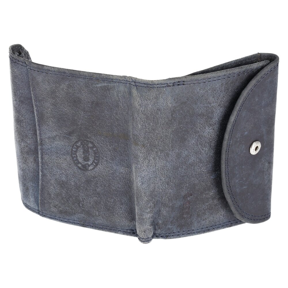 4 East Small Wallet with RFID | Portable Navy Leather Wallet for Men & Women | 4 Card Slots, Coin Pocket, & 2 Bill Compartment | 10.5x8.5x2.5 cm 4 East Small Wallet with RFID | Portable Navy Leather Wallet for Men & Women | 4 Card Slots, Coin Pocket, & 2 Bill Compartment | 10.5x8.5x2.5 cm