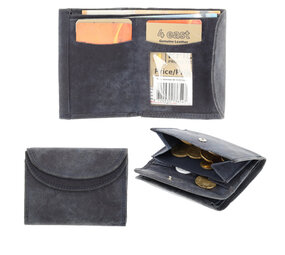 4 East Small Wallet with RFID | Portable Navy Leather Wallet for Men & Women | 4 Card Slots, Coin Pocket, & 2 Bill Compartment | 10.5x8.5x2.5 cm 4 East Small Wallet with RFID | Portable Navy Leather Wallet for Men & Women | 4 Card Slots, Coin Pocket, & 2 Bill Compartment | 10.5x8.5x2.5 cm