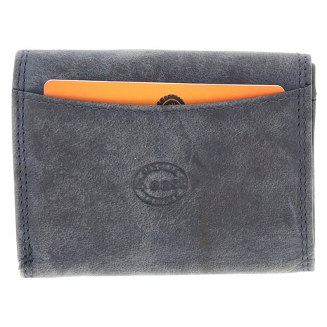 4 East Small Wallet with RFID | Portable Navy Leather Wallet for Men & Women | 4 Card Slots, Coin Pocket, & 2 Bill Compartment | 10.5x8.5x2.5 cm 4 East Small Wallet with RFID | Portable Navy Leather Wallet for Men & Women | 4 Card Slots, Coin Pocket, & 2 Bill Compartment | 10.5x8.5x2.5 cm