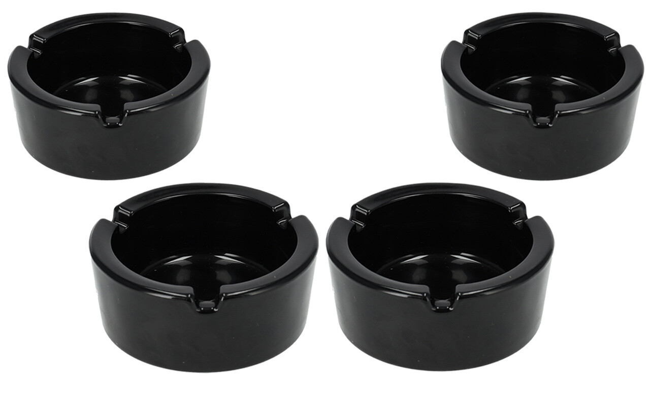 Discountershop Glazen Asbak 8.5cm | Set van 4 | Ronde Asbak voor Binnen & Buiten | Goedkope Roken Tabak Asbak Discountershop Glazen Asbak 8.5cm | Set van 4 | Ronde Asbak voor Binnen & Buiten | Goedkope Roken Tabak Asbak