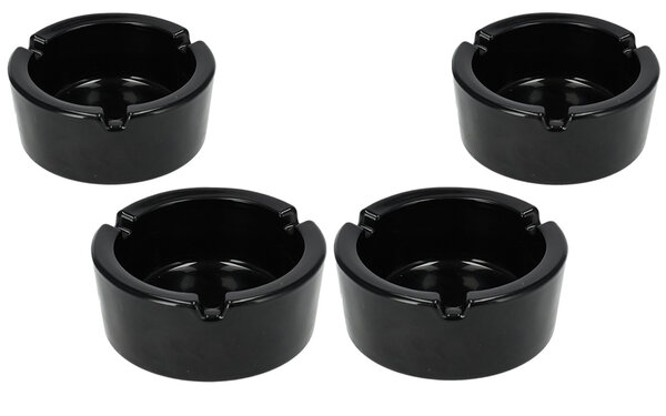 Discountershop Glazen Asbak 8.5cm | Set van 4 | Ronde Asbak voor Binnen & Buiten | Goedkope Roken Tabak Asbak Discountershop Glazen Asbak 8.5cm | Set van 4 | Ronde Asbak voor Binnen & Buiten | Goedkope Roken Tabak Asbak