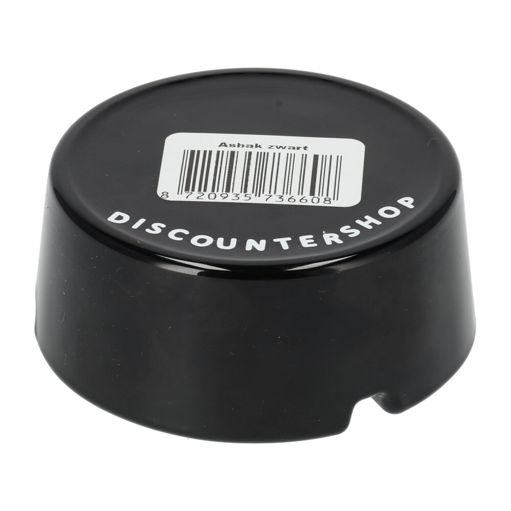 Discountershop Asbak van Glas - Dia 8.5cm - Zwart | Set van 6 | Ronde Asbak voor Binnen & Buiten | Sigaretten Asbak voor Rokers Discountershop Asbak van Glas - Dia 8.5cm - Zwart | Set van 6 | Ronde Asbak voor Binnen & Buiten | Sigaretten Asbak voor Rokers