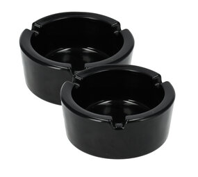 Discountershop Black Glass Ashtray 8.5cm | Heat-Resistant Cigarette Ash Tray for Smokers | Set of 2 | Art Deco Smoking Accessories for Men Discountershop Black Glass Ashtray 8.5cm | Heat-Resistant Cigarette Ash Tray for Smokers | Set of 2 | Art Deco Smoking Accessories for Men