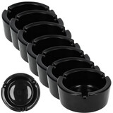 Discountershop Horeca Asbak van Glas - Dia 8.5cm Rond - Zwart | Set van 7 | Asbak voor Binnen & Buiten | Essentieel Rookwaren Discountershop Horeca Asbak van Glas - Dia 8.5cm Rond - Zwart | Set van 7 | Asbak voor Binnen & Buiten | Essentieel Rookwaren