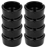 Discountershop Set of 8 Black Glass Ashtrays | 8.5cm Diameter | Heat-Resistant Art Deco Cigarette Ash Tray for Bars, Hotels, Cafes & Restaurants Discountershop Set of 8 Black Glass Ashtrays | 8.5cm Diameter | Heat-Resistant Art Deco Cigarette Ash Tray for Bars, Hotels, Cafes & Restaurants