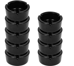 Discountershop Professionele Horeca Asbak van Glas | Dia 8.5cm Rond - Zwart | Set van 9 Wiet Asbak | Essentieel Rookwaren voor Hotels, Bars & Feestjes Discountershop Professionele Horeca Asbak van Glas | Dia 8.5cm Rond - Zwart | Set van 9 Wiet Asbak | Essentieel Rookwaren voor Hotels, Bars & Feestjes