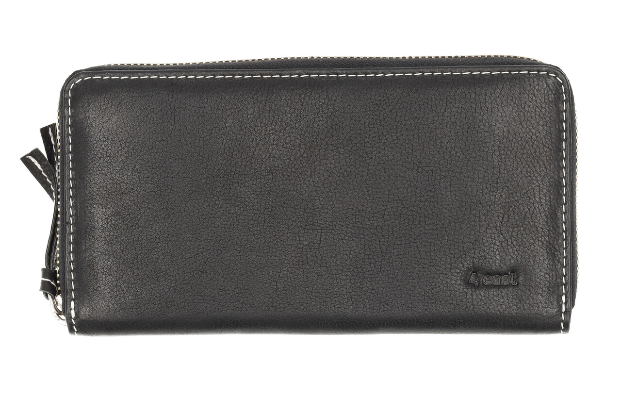 4 East Zwarte Dames Portemonnee Met Rits | Leren Portemonnee met RFID - 12 Pasjeshouders, Briefgeld & Muntvak | 20x10x2.5cm | | Beste Portemonnee als Cadeautjes 4 East Zwarte Dames Portemonnee Met Rits | Leren Portemonnee met RFID - 12 Pasjeshouders, Briefgeld & Muntvak | 20x10x2.5cm | | Beste Portemonnee als Cadeautjes