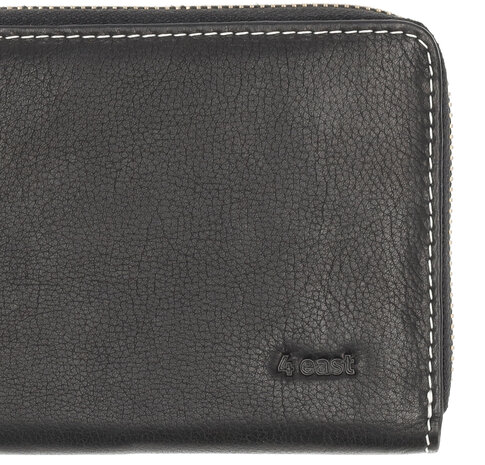 4 East Zwarte Dames Portemonnee Met Rits | Leren Portemonnee met RFID - 12 Pasjeshouders, Briefgeld & Muntvak | 20x10x2.5cm | | Beste Portemonnee als Cadeautjes 4 East Zwarte Dames Portemonnee Met Rits | Leren Portemonnee met RFID - 12 Pasjeshouders, Briefgeld & Muntvak | 20x10x2.5cm | | Beste Portemonnee als Cadeautjes