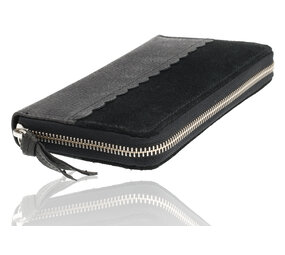4 East Dames Portemonnee Leer Met Rits | RFID Bescherming | Zwart Leren Portemonnee | 20x10x2.5cm | 12 Creditcardhouders, Briefgeld & Muntvak | Ideaal Cadeautjes 4 East Dames Portemonnee Leer Met Rits | RFID Bescherming | Zwart Leren Portemonnee | 20x10x2.5cm | 12 Creditcardhouders, Briefgeld & Muntvak | Ideaal Cadeautjes