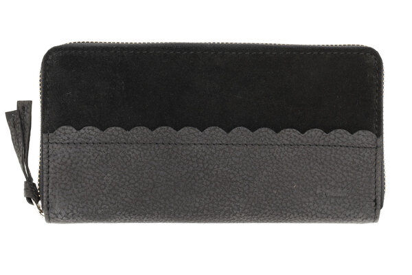 4 East Women's Leather Wallet with Zipper | RFID Protection | Black Leather Wallet | 20x10x2.5cm | 12 Card Slots, Cash & Coin Pocket | Perfect Gift 4 East Women's Leather Wallet with Zipper | RFID Protection | Black Leather Wallet | 20x10x2.5cm | 12 Card Slots, Cash & Coin Pocket | Perfect Gift