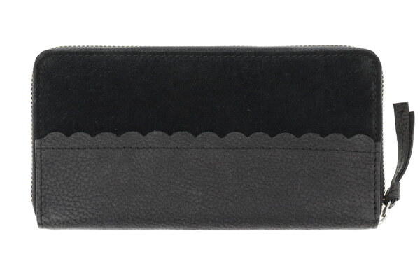 4 East Women's Leather Wallet with Zipper | RFID Protection | Black Leather Wallet | 20x10x2.5cm | 12 Card Slots, Cash & Coin Pocket | Perfect Gift 4 East Women's Leather Wallet with Zipper | RFID Protection | Black Leather Wallet | 20x10x2.5cm | 12 Card Slots, Cash & Coin Pocket | Perfect Gift