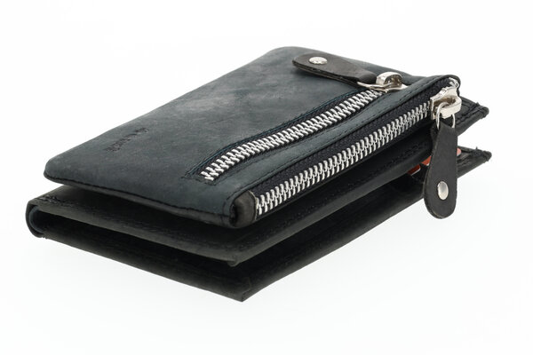 4 East Dames portemonnee met rits | zwart leren portemonnee in echt leer | 14cm x 9cm - 12 kaartsloten - 7 vakken | rfid | ideaal cadeautjes 4 East Dames portemonnee met rits | zwart leren portemonnee in echt leer | 14cm x 9cm - 12 kaartsloten - 7 vakken | rfid | ideaal cadeautjes