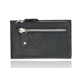 4 East Women's Zipper Wallet | Black Genuine Leather Wallet | 14cm x 9cm - 12 Card Slots - 7 Compartments | RFID | Perfect Gift 4 East Women's Zipper Wallet | Black Genuine Leather Wallet | 14cm x 9cm - 12 Card Slots - 7 Compartments | RFID | Perfect Gift