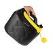 Discountershop Jerrycan 10 Liter Black/Yellow | UN Certified Plastic Fuel Jerry Can with Spout for Diesel & Petrol | Auto Accessories for Outdoor & Motor Use