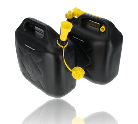 Discountershop Jerrycan met Kraan - Set van 2 | Zwart/Geel | Jerrycan Benzine met Trechter 10 Liter | Ideaal voor Kamperen & Outdoor | UN-gecertificeerd Essentieel Autoaccessoires Discountershop Jerrycan met Kraan - Set van 2 | Zwart/Geel | Jerrycan Benzine met Trechter 10 Liter | Ideaal voor Kamperen & Outdoor | UN-gecertificeerd Essentieel Autoaccessoires