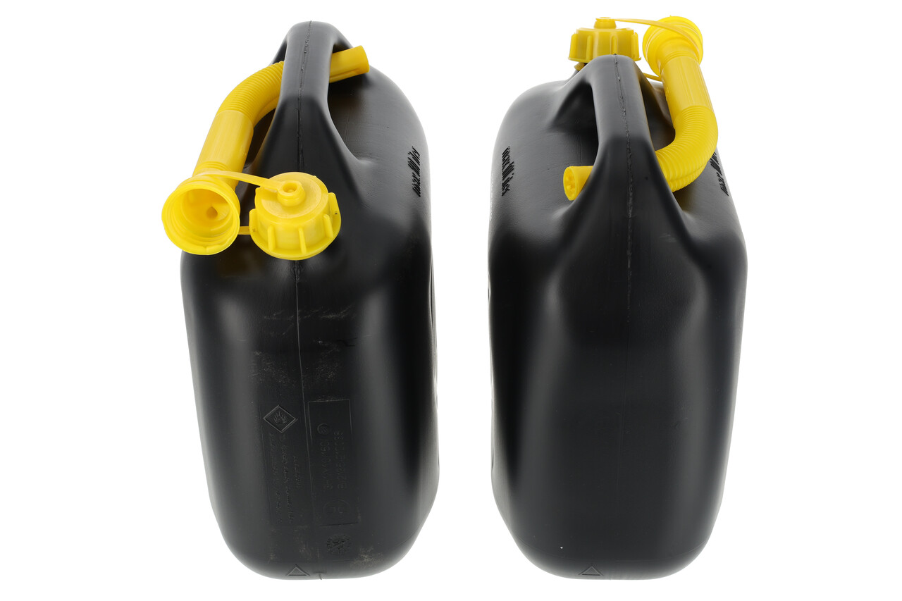 Discountershop Plastic Jerrycan 10 Liter each – Set of 2 | Black/Yellow | UN Certified Plastic Fuel Jerry Can for Diesel & Petrol | Can be used for Bike, Outdoor & Car Discountershop Plastic Jerrycan 10 Liter each – Set of 2 | Black/Yellow | UN Certified Plastic Fuel Jerry Can for Diesel & Petrol | Can be used for Bike, Outdoor & Car