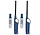 Lighter with Refill Set – Refillable Long Blue Gas Lighters 25.5 cm for BBQ, Candles, Camping and More