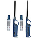 Discountershop Elektrische aansteker incl. navulling | set van 2 in blauw | 25.5cm lengte | navulbare gasaansteker voor kaarsen, kamperen & meer