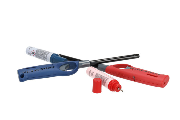 Discountershop Elektrische Gasaanstekers Navulbaar Set van 2 – Lange Aanstekers met Navulling voor BBQ, Kaarsen en Outdoor