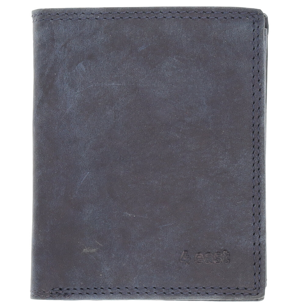 4 East Leather Wallet With RFID Protection | 8 Card Slots, Coin Pocket & Hidden Pockets | Genuine Leather | Navy Leather Wallet for Men & Women | 11X9X2cm | Ideal Gift for All 4 East Leather Wallet With RFID Protection | 8 Card Slots, Coin Pocket & Hidden Pockets | Genuine Leather | Navy Leather Wallet for Men & Women | 11X9X2cm | Ideal Gift for All