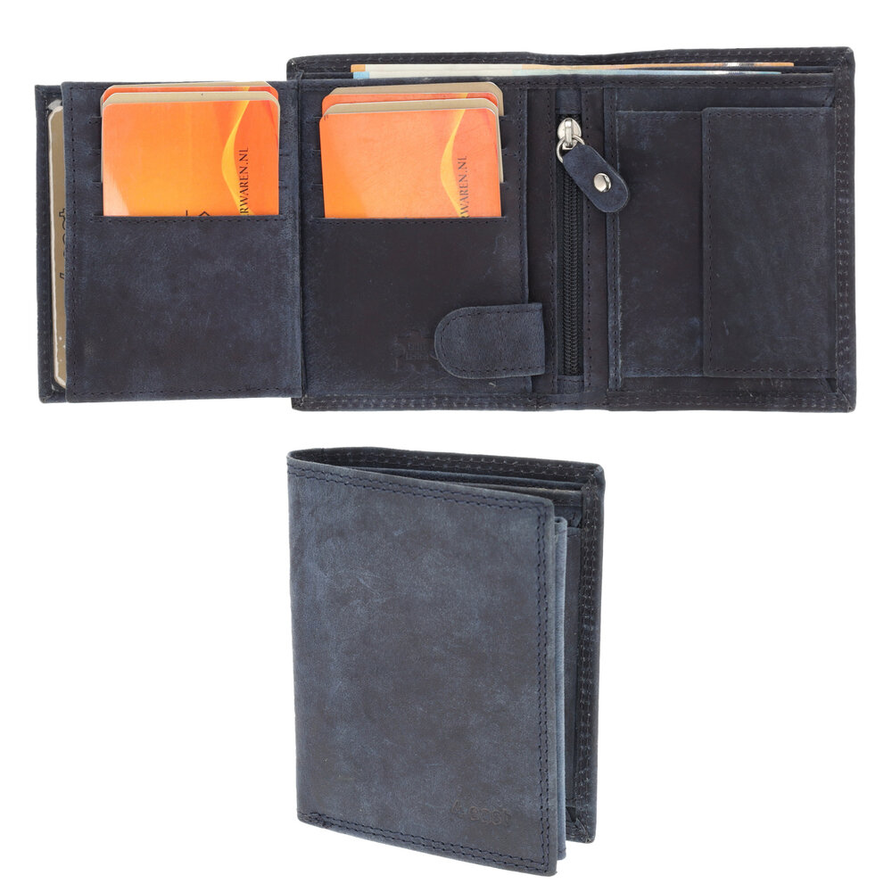 4 East Leather Wallet With RFID Protection | 8 Card Slots, Coin Pocket & Hidden Pockets | Genuine Leather | Navy Leather Wallet for Men & Women | 11X9X2cm | Ideal Gift for All 4 East Leather Wallet With RFID Protection | 8 Card Slots, Coin Pocket & Hidden Pockets | Genuine Leather | Navy Leather Wallet for Men & Women | 11X9X2cm | Ideal Gift for All