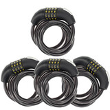 Discountershop Fietssloten Set met Cijfer 4 stuks - en Kabelslot - Anti-Diefstal, Lichtgewicht (340g), 180cm x 10mm Discountershop Fietssloten Set met Cijfer 4 stuks - en Kabelslot - Anti-Diefstal, Lichtgewicht (340g), 180cm x 10mm