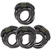 4x Top Quality Black Bicycle Lock Set with Number and Cable Lock - Anti-Theft, Lightweight (340g), 180cm x 10mm