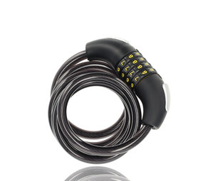 Discountershop 1x Topkwaliteit Zwarte Fietssloten Set met Cijfer- en Kabelslot - Anti-Diefstal, Lichtgewicht (85g), 180cm x 10mm Discountershop 1x Topkwaliteit Zwarte Fietssloten Set met Cijfer- en Kabelslot - Anti-Diefstal, Lichtgewicht (85g), 180cm x 10mm