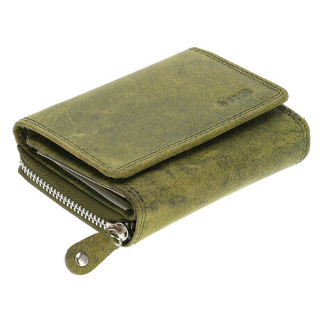 4 East Unisex Overslagportemonnee Heren & Dames | Echt Leren Portemonnee met RFID | Kleine Portemonnee met Rits | Pasjeshouder met 5 Vakken | Cadeau voor Hem & Haar | 11x9x3 cm - Olijfkleurig 4 East Unisex Overslagportemonnee Heren & Dames | Echt Leren Portemonnee met RFID | Kleine Portemonnee met Rits | Pasjeshouder met 5 Vakken | Cadeau voor Hem & Haar | 11x9x3 cm - Olijfkleurig