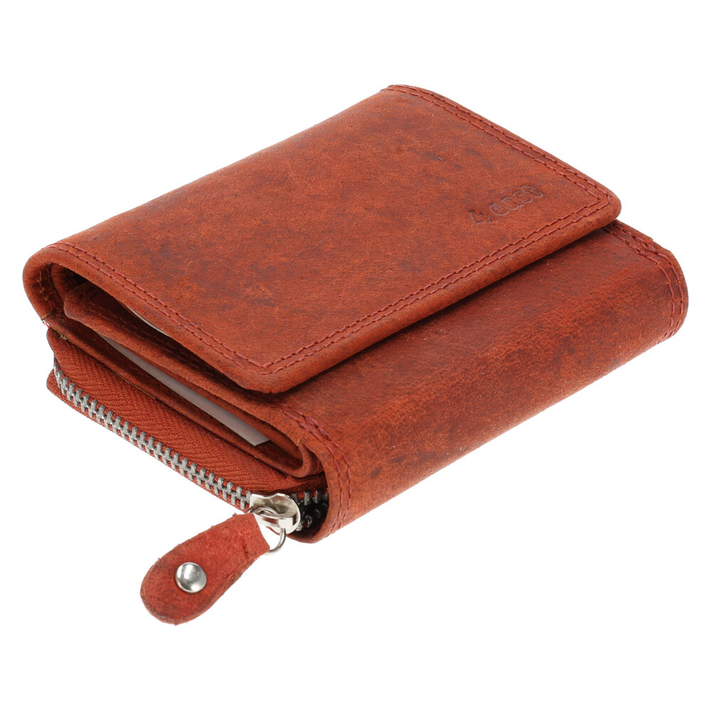 4 East Overslagportemonnee met Rits | Voor Heren & Dames | Echt Leren Portemonnee met RFID | Kleine Portemonnee met 5 Pasjeshouder | Kerstcadeau voor Hem & Haar | 11x9x3 cm - Rood 4 East Overslagportemonnee met Rits | Voor Heren & Dames | Echt Leren Portemonnee met RFID | Kleine Portemonnee met 5 Pasjeshouder | Kerstcadeau voor Hem & Haar | 11x9x3 cm - Rood