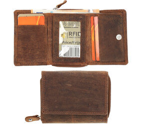 4 East Unisex Top Grain Leather Wallet with RFID Protection | Zipper Coin Pouch in Genuine Leather Wallet for Men and Women | Vintage Brown - 11X9X3cm 4 East Unisex Top Grain Leather Wallet with RFID Protection | Zipper Coin Pouch in Genuine Leather Wallet for Men and Women | Vintage Brown - 11X9X3cm