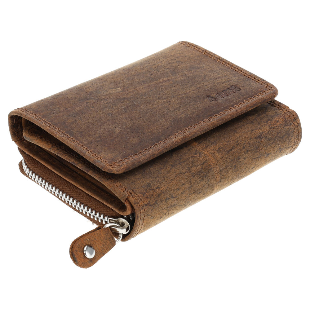 4 East Overslagportemonnee met Rits | Kliene Portemonnee Voor Heren & Dames | Leren Portemonnee met RFID | 5 Pasjeshouder | Cadeau voor Hem & Haar | 11x9x3 cm – Vintage Bruin 4 East Overslagportemonnee met Rits | Kliene Portemonnee Voor Heren & Dames | Leren Portemonnee met RFID | 5 Pasjeshouder | Cadeau voor Hem & Haar | 11x9x3 cm – Vintage Bruin