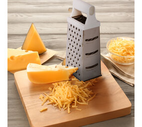 Merkloos Multifunctional Mini Cheese Grater Of Stainless Steel In Silver | Extra Sharp Kitchen Grater For Cheese, Lemon, Vegetables | Compact 10.5cm X 8.5cm X 24.5cm | Ergonomic Handle | Ideal For Both Coarse And Fine Grating Merkloos Multifunctional Mini Cheese Grater Of Stainless Steel In Silver | Extra Sharp Kitchen Grater For Cheese, Lemon, Vegetables | Compact 10.5cm X 8.5cm X 24.5cm | Ergonomic Handle | Ideal For Both Coarse And Fine Grating