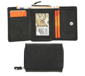 4 East Portemonnee Unisex Anti Skim | Overslagportemonne Voor Heren & Dames | Mini Portemonnee Met Rits & RFID | 5 Pasjeshouder | Ideaal Cadeautjes | 11x9x3 cm – Zwart 4 East Portemonnee Unisex Anti Skim | Overslagportemonne Voor Heren & Dames | Mini Portemonnee Met Rits & RFID | 5 Pasjeshouder | Ideaal Cadeautjes | 11x9x3 cm – Zwart